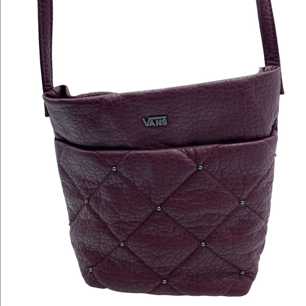 Vans Quilted Crossbody Bag in Burgundy